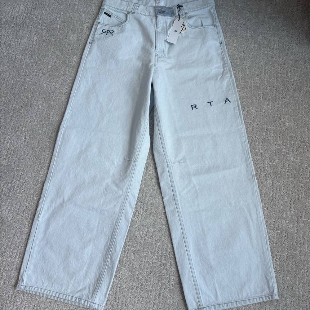 RtA Road to Awe - Ice Blue Men’s Jean - Made in Italy - 100% Cotton